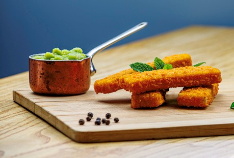 Homemade Fish Fingers and Peas